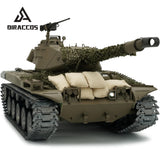 DIRACCOS Modified Edition 1/16 Remote Control US M41A3 Walker Bulldog Tank (Upgraded/Metal Road Wheel & Tracks & Sprocket & Idle Wheel)(5000mah Nimh Battery)(Steel Gear Gearbox)