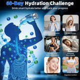Hydrogen Water Bottle Generator 3 in 1, Hydrogen Water Mark Up to 4000PPB, SPE/PEM Tech-3 Min Hydrogen Rich for Drinking and Inhalation, Auto Clean, Portable for Home Gym Office Travel (16OZ,Sliver)