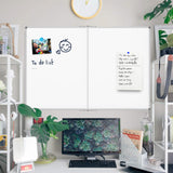 JILoffice Magnetic Foldable White Board 48 x 36 Inches, Dry Erase Whiteboard, Silver Aluminum Frame with 2 Detachable Marker Tray Wall Mounted Board for Office Home and School JILoffice