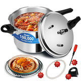 Hestroney 12.68 qt+ Pressure Cooker, olla de Presion,All Stovetops Induction Compatible Thickened Pressure Cooker With Spring ollas de presión para cocinar 12.68 qt