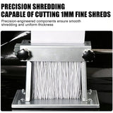 Manual Shredder, Hand Crank Raffia Shredding Machine for Crafting, Vegetables, and Paper - Durable, Easy to Use, Ideal for Home and Garden Projects