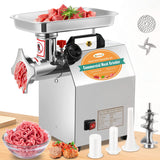 Commercial Meat Grinder, Electric Meat Grinding Machine, Heavy Duty Industrial Meat Mincer, Sausage Stuffer Grinding Plates Stuffing Tubes Newhai