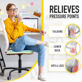SUNROX Gel Memory Foam Chair Cushions, FadeShield Water-, Stain-Resistant Durable Reversible Seat Cushion Pads with Ties for Indoor