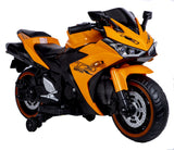 12V Electric Ride On Motorcycle for Kids, Training Wheels, Full Hand Drive Motorbike Toy, Perfect for Boys and Girls (3-8 Yrs) (Orange)
