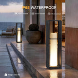 MVBT 28.7" Tall Outdoor Floor Lamp, Large Solar Lantern Waterproof, 3000K Solar Floor Lamp, Outdoor Lanterns for Porch, Patio Lights Solar Powered Free Standing for Yard Deck Garden Pathway Walkway