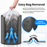 SensorCan 13 Gal Automatic Sensor Trash Can with Lid | Filter | AC Adapter