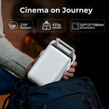 Native 1080P Smart Mini Projector with WiFi 6 Bluetooth 5.4, Full HD 4K Support Auto Focus&Keystone,Built-in Apps Android TV OS,Stereo Speakers,Portable Movie Projector for iPhone Home Outdoor WEMI X3