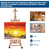 Oil Painting,Sketch Advertisement,Easy to Carry,Vertical and Horizontal Folding Sketch Easel,Adjustable Height,Dual Purpose Folding Sketch Easel,Wooden Tripod Display Easel Stand
