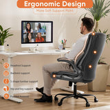 Ergonomic High Back Heavy Duty Task Desk Office Chairs with Wheels, Flip-up Arms