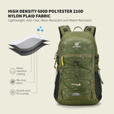 SKYSPER Hiking Backpack for Men Women, 35L Lightweight Travel Daypack, Outdoor Camping Back Pack with Multiple Compartments, Durable for Weekend Getaway