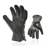 Vgo... 1-Pair Work Gloves for Men, Gardening Gloves,Cow Leather Safety Work Gloves, Puncture-proof, Thornproof, Touchscreen(Size L,Gray,CA7780)