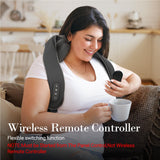 Neck Massager with Heat - 6D Deep Tissue Kneading Massage with Wireless Remote Control CuPiLo