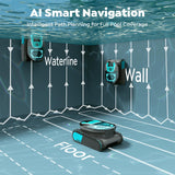 2026 New TALOSBO Pleco Pro Cordless Robotic Pool Cleaner, Smart Navigation, 210–240 Min Runtime, App Control, Wall Climbing & Waterline Cleaning, Dual-Layer Filter for Inground Pools up to 2691 Sq Ft