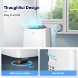 2026 Upgraded Portable Air Conditioners 14000 BTU, Smart Portable AC Unit with App & Remote Control, 4-in-1 Cooling, Heating, Dehumidifier, Fan for Rooms up to 700 sq.ft, 24H Timer, 2 Speed