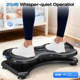 Silent Waist Twist Machine, Anti-Slip Twister Exercise Board with Stable Base, Waist Twisting Disc for Safe Ab Workout and Foot Massage, Black