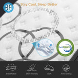 PUBPLON King Size Mattress 14 Inch Hybrid King Mattress Euro Top Medium Firm for Back & Lumbar Support [New Version], 365 Night Trial, Individual Pocket Spring for Motion Isolation & Pressure Relief