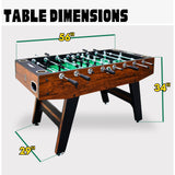 Freetime Fun Foosball Table 56" Pro Tournament Premium Table for Game Room, Easy Assembly Soccer Foosball Table Durable & Stylish with Quick Spin Handles