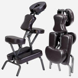 Master Massage Bedford Portable Light Weight Massage Chair, Burgundy, with Carry Case