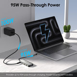 WAVLINK Laptop Docking Station, Quad Monitors, Dual HDMI, DisplayPort, VGA
