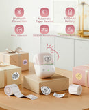 NIIMBOT B2 Label Maker Machine with Tape for Home Office, Pink