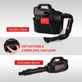 Shop-Vac 2 Gallon 20V Cordless Wet/Dry Vacuum with Detachable Blower, Portable 3-in-1 Vac with Blower Function, Integrated Battery and Charger Included, Ideal for Workshop, Car & Jobsite, 5430082