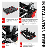 Heavy Duty Foldable Push Cart Dolly - Mobile Platform Truck with 360°Swivel Wheels