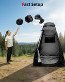 Abahub Pop Up Oversized Shower Tent, 4.9 x 4.9 x 6.2 ft, Portable Instant Privacy Tents for Camping, Outdoor Changing Room with Removable Floor Mat & Rain Shelter