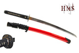 Hand Forged 1045 Wakizashi, Heat Tempered Full Tang Japanese Samurai Sword
