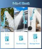 WADEO Portable Shower for Camping, Outdoor Electric Shower Rechargeable Pump with 20L Collapsible Bucket, Camping Shower Head Nozzle for Camping, Hiking, Traveling, Washing