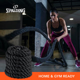 Spalding - Battle Rope for Strength & Conditioning, 22 ft Heavy Duty Training Rope for Cardio, Endurance & Full Body Workout, Durable Fitness
