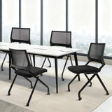 Conference Room Chairs, Waiting Room Chairs with Wheels & Lumbar Support