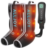 ALLJOY Fathers Mothers Day Gifts, Leg Massager with Heat and Compression, Sequential Leg Compression Massager Boots w/ 2 Heat 4 Mode 4 Intensity, Leg Massager for Circulation and Pain Relief FSA