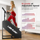 GMWD Stair Stepper Machine, Commercial Grade Stair Climber with Bluetooth, Stair Machine for Cardio, 15 Resistance Levels, 24-164 Steps/Min, Exercise Machine with LED Display for Home