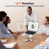 Laptop Stand for Desk - 360° Rotating Base, Ergonomic Foldable Computer Stand for Laptop Riser, Height Adjustable