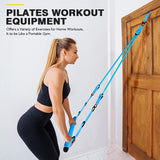 Pilates Equipment, Pilates Bar Kit with Resistance Bands, Multifunctional Resistance Bar with Heavy Adjustment Exercise Bands, Portable Home Gym Workout Equipment