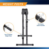 Marcy Combo Weights Storage Rack for Dumbbells, Kettlebells, and Weight Plates DBR-0117 gray 18.00 x 36.00 x 54.00 inches
