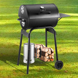 Charcoal Grills Outdoor BBQ Grill, Barrel Charcoal Grill with Side Table, with Nearly 500 Sq.In. Cooking Grid Area MD DC PRINT INC