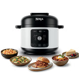Ninja HyperHeat 9-in-1 Electric Pressure Cooker | 6.5 Qt Multi Cooker with Sear/Sauté, Slow Cooker, Rice Cooker, Sous Vide | 1200W | Fast Cooking, PFAS-Free Pot | White | PC201WH