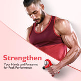 FitBeast Grip Strengthener Forearm Strengthener, Adjustable Hand Grip for Strength Training & Rehabilitation, 10-132 lbs Resistance, Ideal for Athletes and Physical Therapy (1 Piece Red) FitBeast