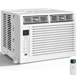 12,000 BTU Window Air Conditioner, 3-in-1 AC Unit with Dehumidifier for Large Room/Living Room Up to 550 Sq. Ft, Quiet & Energy Saving Window AC with Remote, 4 Fan Speeds, 24H Timer, Sleep Mode