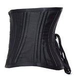 SHAPERX Women's 26 Steel Boned Corset Short Torso Heavy Duty Waist Trainer Corset for Weight Loss, SZ1934-Black-3XL