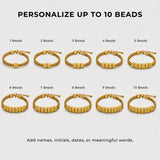 Soleus Personalized Stainless Steel Bracelet for Men - Custom Gold Friendship Bracelets, Christmas Gift for Him, Boyfriend, Father, Husband, Birthday, Anniversary, Groomsmen, Retirement Gifts