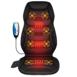COMFIER Back Massager with Heat, Vibration Massage Seat Cushion with 8 Massage Nodes & 5 Modes, Adjustable Chair Massager Pad for Home Office, Heated Chair Pad, Gifts for Women Men Mom Dad