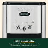 Cuisinart 12 Cup Brew Central Maker Coffee Maker, Black Stainless Steel, DCC-1200BKSNAS