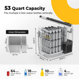 BougeRV 12V Portable Refrigerator Fridge Freezer Portable Car Fridge 53 Quart Electric Cooler12V/24V DC 110~240 V AC for RV Truck