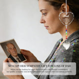 Memorial Gifts for Loss of Mom Dad Sister Husband Brother - Crystal Suncatcher Sympathy Gifts for Loss of Mother Father, Bereavement Funeral Condolence Gifts for Grieving Friend (DAD)