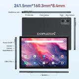 Android Tablet 2026 Latest Tablets, 10 inch Tablet (4+4)GB RAM 64GB ROM 1TB Expand