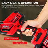 Newhai Electric Bone Saw Machine Handheld Cordless Butcher Saw with 4 Blades Battery Powered 3000mAh for Home Use