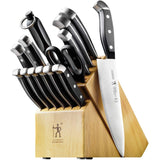 Premium Quality 15-Piece Knife Set with Block, Razor-Sharp, & German Engineered HENCKELS