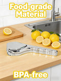iStarcas Lemon Squeezer, Stainless Steel Lemon Juicer, Hand Juicer, Manual Citrus Squeezer, Handheld Squeeze Lemons Citrus Lime Orange (Silver)